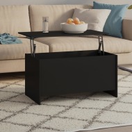 vidaXL Konferenčný stolík čierny 102x55,5x52,5 cm spracované drevo - cena, porovnanie