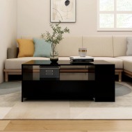 vidaXL Konferenčný stolík čierny 102x55x42 cm spracované drevo - cena, porovnanie