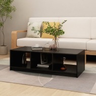 vidaXL Konferenčný stolík čierny 110x50x34 cm borovicový masív - cena, porovnanie