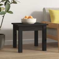 vidaXL Konferenčný stolík čierny 35x35x30 cm borovicový masív - cena, porovnanie