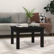 vidaXL Konferenčný stolík čierny 45x45x30 cm borovicový masív - cena, porovnanie