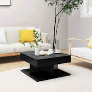 vidaXL Konferenčný stolík čierny 57x57x30 cm drevotrieska - cena, porovnanie