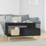 vidaXL Konferenčný stolík čierny 90x49x45 cm spracované drevo - cena, porovnanie