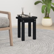 vidaXL Konferenčný stolík čierny Ø 35x35 cm borovicový masív - cena, porovnanie