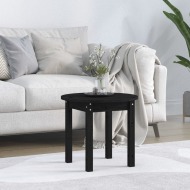 vidaXL Konferenčný stolík čierny Ø 45x40 cm borovicový masív - cena, porovnanie