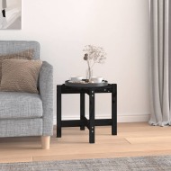 vidaXL Konferenčný stolík čierny Ø 52,5x45 cm borovicový masív - cena, porovnanie