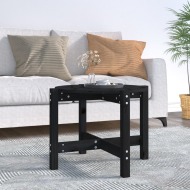 vidaXL Konferenčný stolík čierny Ø 62,5x45 cm borovicový masív - cena, porovnanie