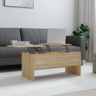 vidaXL Konferenčný stolík dub sonoma 102x50,5x46,5 cm spracované drevo - cena, porovnanie