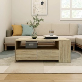 vidaXL Konferenčný stolík dub sonoma 102x55x42 cm spracované drevo