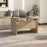 vidaXL Konferenčný stolík dub sonoma 80x50x42,5 cm spracované drevo - cena, porovnanie