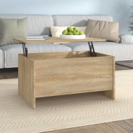 vidaXL Konferenčný stolík dub sonoma 80x55,5x41,5 cm spracované drevo - cena, porovnanie
