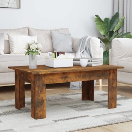 vidaXL Konferenčný stolík dymový dub 100x60x42 cm spracované drevo