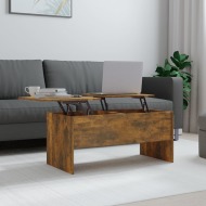 vidaXL Konferenčný stolík dymový dub 102x50,5x46,5 cm spracované drevo - cena, porovnanie