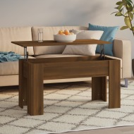 vidaXL Konferenčný stolík hnedý dub 101x49x52 cm spracované drevo - cena, porovnanie