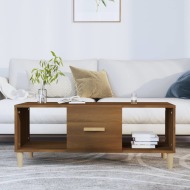 vidaXL Konferenčný stolík hnedý dub 102x50x40 cm spracované drevo - cena, porovnanie