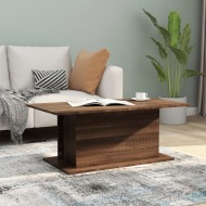 vidaXL Konferenčný stolík hnedý dub 102x55,5x40 cm drevotrieska - cena, porovnanie