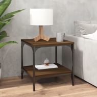 vidaXL Konferenčný stolík hnedý dub 50x50x40 cm spracované drevo - cena, porovnanie