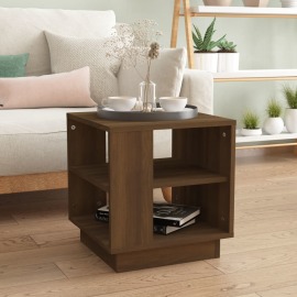 vidaXL Konferenčný stolík hnedý dub 40x40x43 cm spracované drevo