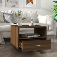 vidaXL Konferenčný stolík hnedý dub 55x55x40 cm spracované drevo - cena, porovnanie