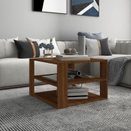 vidaXL Konferenčný stolík hnedý dub 60x60x40 cm spracované drevo - cena, porovnanie