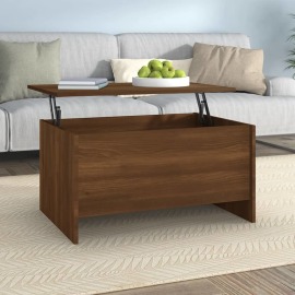 vidaXL Konferenčný stolík hnedý dub 80x55,5x41,5 cm spracované drevo
