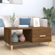 vidaXL Konferenčný stolík hnedý dub 89,5x50x40 cm spracované drevo - cena, porovnanie