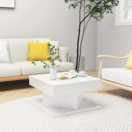 vidaXL Konferenčný stolík lesklý biely 57x57x30 cm drevotrieska - cena, porovnanie