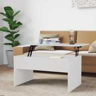 vidaXL Konferenčný stolík lesklý biely 80x50,5x41,5cm spracované drevo - cena, porovnanie