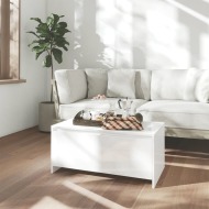 vidaXL Konferenčný stolík lesklý biely 90x50x41,5 cm drevotrieska - cena, porovnanie