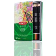 Derwent Academy Colour Pencil Tin v plechovej škatuľke 12 farieb