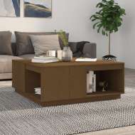 vidaXL Konferenčný stolík medovohnedý 100x101x40,5 cm borovicový masív - cena, porovnanie