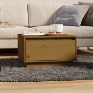vidaXL Konferenčný stolík medovo-hnedý 55x56x32 cm borovicový masív - cena, porovnanie