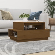 vidaXL Konferenčný stolík medovo-hnedý 80x55x40,5 cm borovicový masív - cena, porovnanie