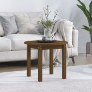 vidaXL Konferenčný stolík medovo-hnedý Ø 55x45 cm borovicový masív - cena, porovnanie