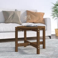 vidaXL Konferenčný stolík medovo-hnedý Ø 62,5x45 cm borovicový masív - cena, porovnanie