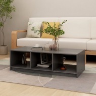 vidaXL Konferenčný stolík sivý 110x50x34 cm borovicový masív - cena, porovnanie