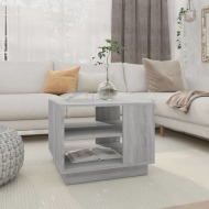 vidaXL Konferenčný stolík sivý dub 55x55x43 cm drevotrieska - cena, porovnanie