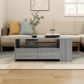 vidaXL Konferenčný stolík sivý dub sonoma 102x55x42cm spracované drevo