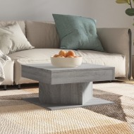 vidaXL Konferenčný stolík sivý dub sonoma 57x57x30 cm spracované drevo - cena, porovnanie
