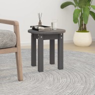 vidaXL Konferenčný stolík sivý Ø 35x35 cm borovicový masív - cena, porovnanie