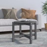 vidaXL Konferenčný stolík sivý Ø 62,5x45 cm borovicový masív - cena, porovnanie