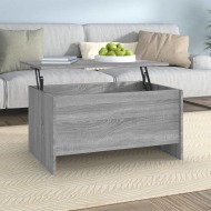 vidaXL Konferenčný stolík sivý sonoma 80x55,5x41,5 cm spracované drevo - cena, porovnanie