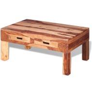 vidaXL Konferenčný stolík z masívneho sheeshamového dreva - cena, porovnanie