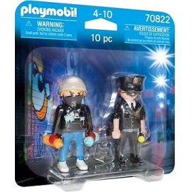 Playmobil Playmobil DuoPack Policajt a sprejer