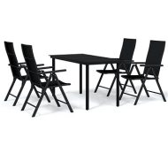 Shumee  5-dielna záhradná jedálenská súprava čierna, 3099103 - cena, porovnanie