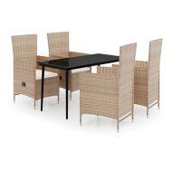 Shumee  5-dielna záhradná jedálenská súprava s poduškami béžová, 3099457 - cena, porovnanie