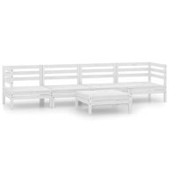 Shumee  5-dielna záhradná sedacia súprava biela masívna borovica, 3082508 - cena, porovnanie