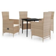 Shumee  5-dielna záhradná sedacia súprava s poduškami béžová, 3099456 - cena, porovnanie