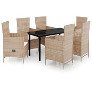 Shumee  7-dielna záhradná jedálenská súprava s poduškami béžová, 3099440 - cena, porovnanie
