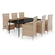 Shumee  7-dielna záhradná sedacia súprava s poduškami béžová, 3099459 - cena, porovnanie
